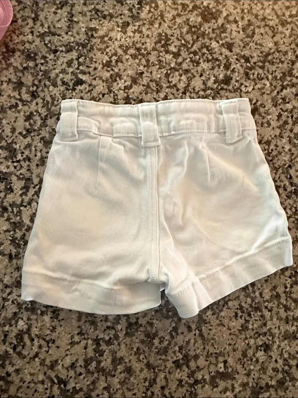 H&M White Girls Denim Shorts with Front Pockets 5T - Picture 3 of 3